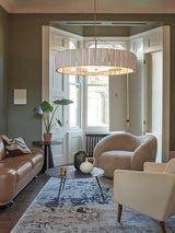 Shard Curated Mouth-Blown Frosted Glass Chandeli – structural canopy joint detail