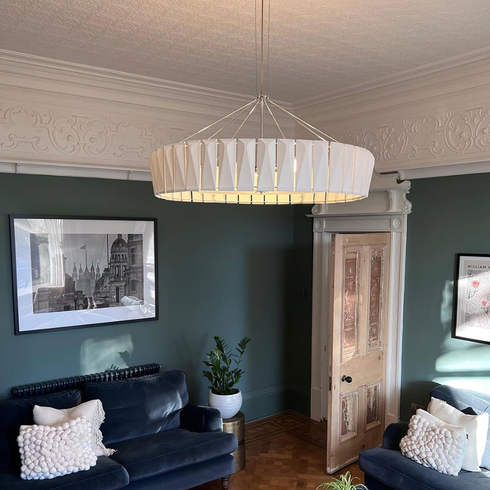 Shard Curated Mouth-Blown Frosted Glass Chandeli