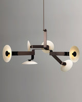 Sheba Classical Curated Finished Iron Chandelier – unlit natural material contrast