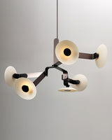 Sheba Classical Curated Finished Iron Chandelier – full fixture elevation view