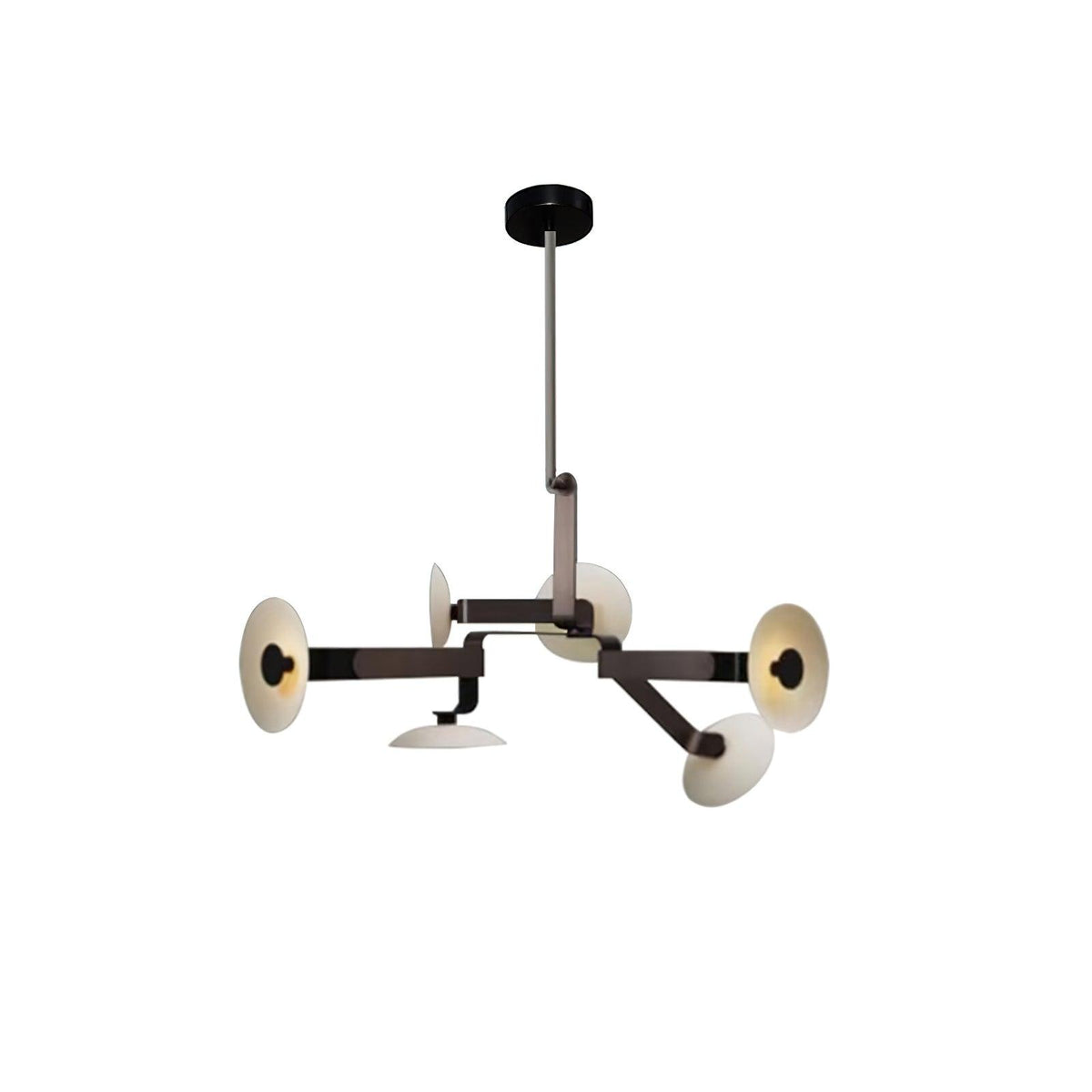 Sheba Classical Curated Finished Iron Chandelier – macro detail view #1