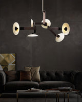 Sheba Classical Curated Finished Iron Chandelier – handcrafted surface texture