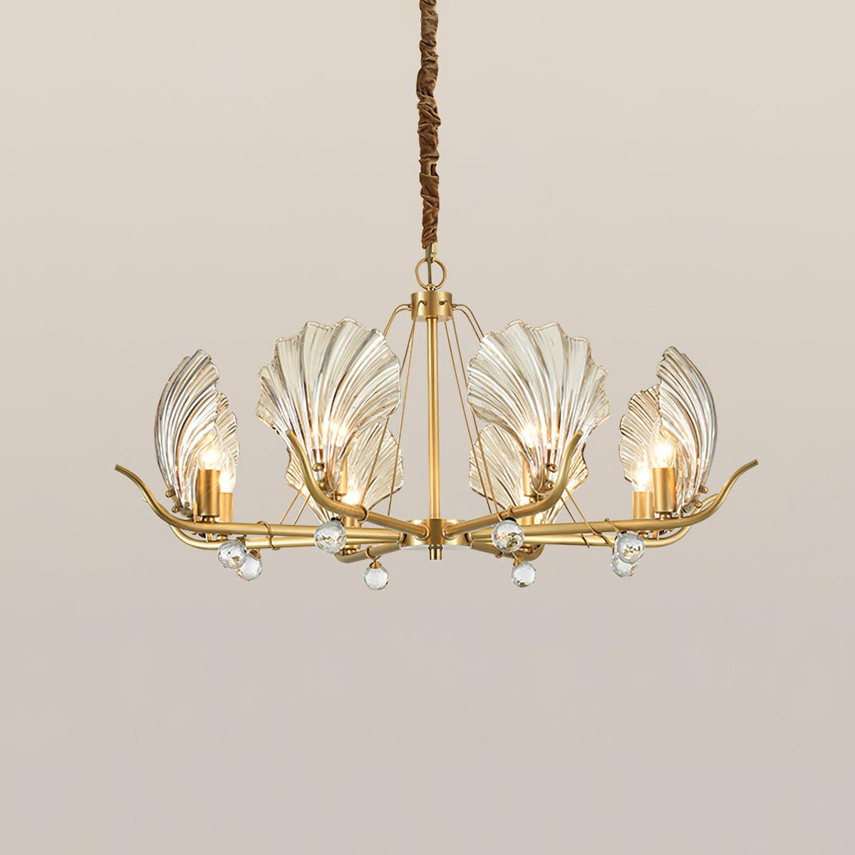 Shell Crystal Curated Mouth-Blown Frosted Glass – dimensional scale reference #1