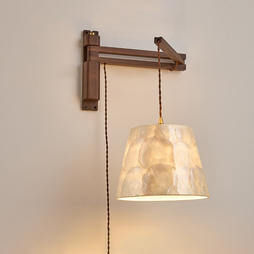 Shellora Curated Solid Brass Wall Sconce – Model B W 24cm x H 18cm  W 9.4 x H 7 finish configuration