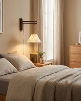 Shellora Curated Solid Brass Wall Sconce – handcrafted surface texture