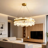 Spanish Alabaster Chandelier View 5 | Shudur Alabaster Halo Chandelier | JINSHE | JINSHE