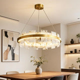 Spanish Alabaster Chandelier View 6 | Shudur Alabaster Halo Chandelier | JINSHE | JINSHE