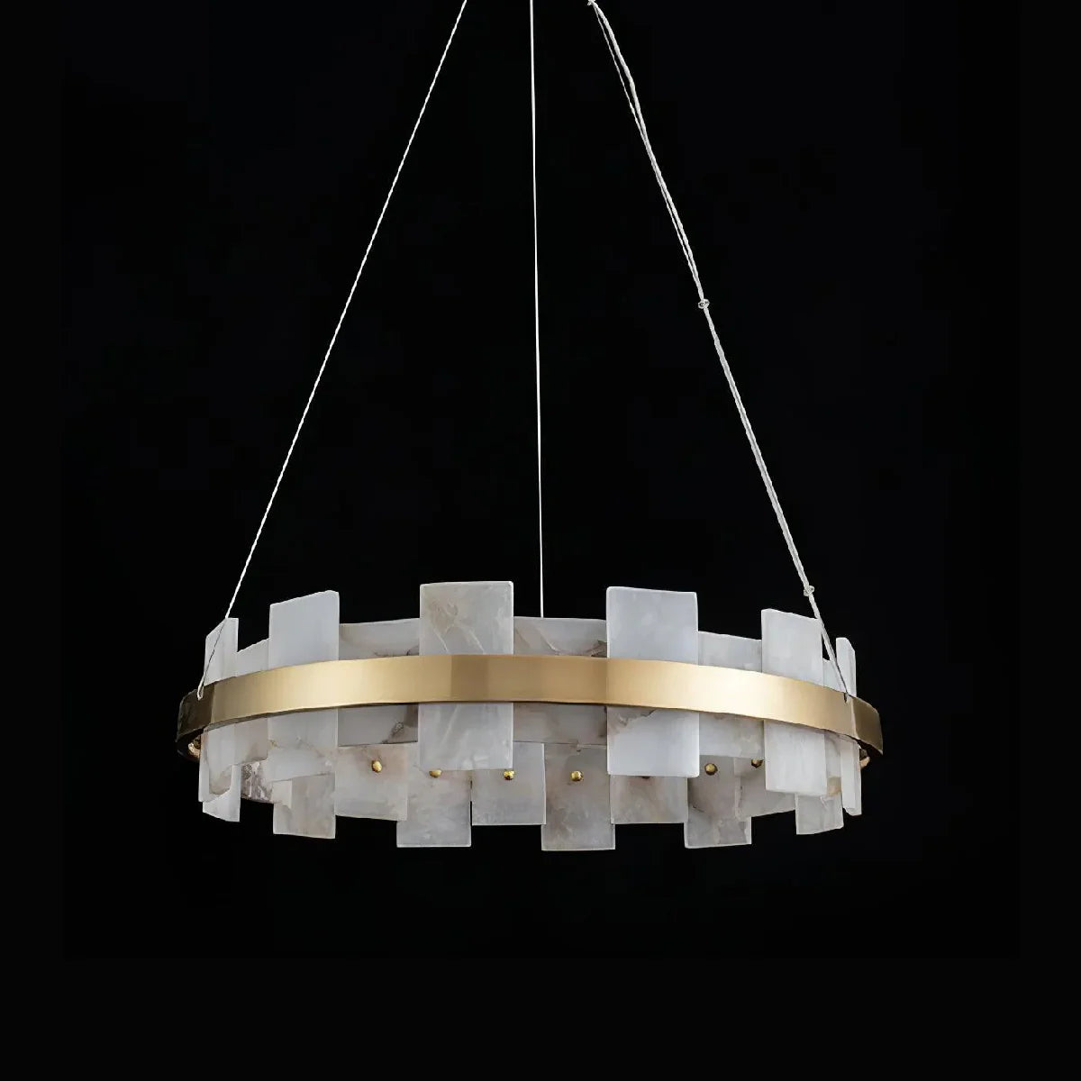Spanish Alabaster Chandelier View 11 | Shudur Alabaster Halo Chandelier | JINSHE | JINSHE