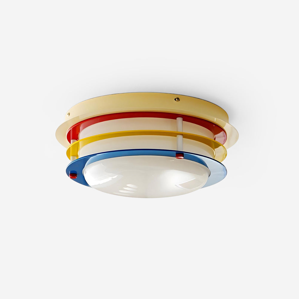 Sienna Wave Curated Mouth-Blown Frosted Glass Fl – Mouth-Blown Frosted Glass Flush Mount Ceiling Light
