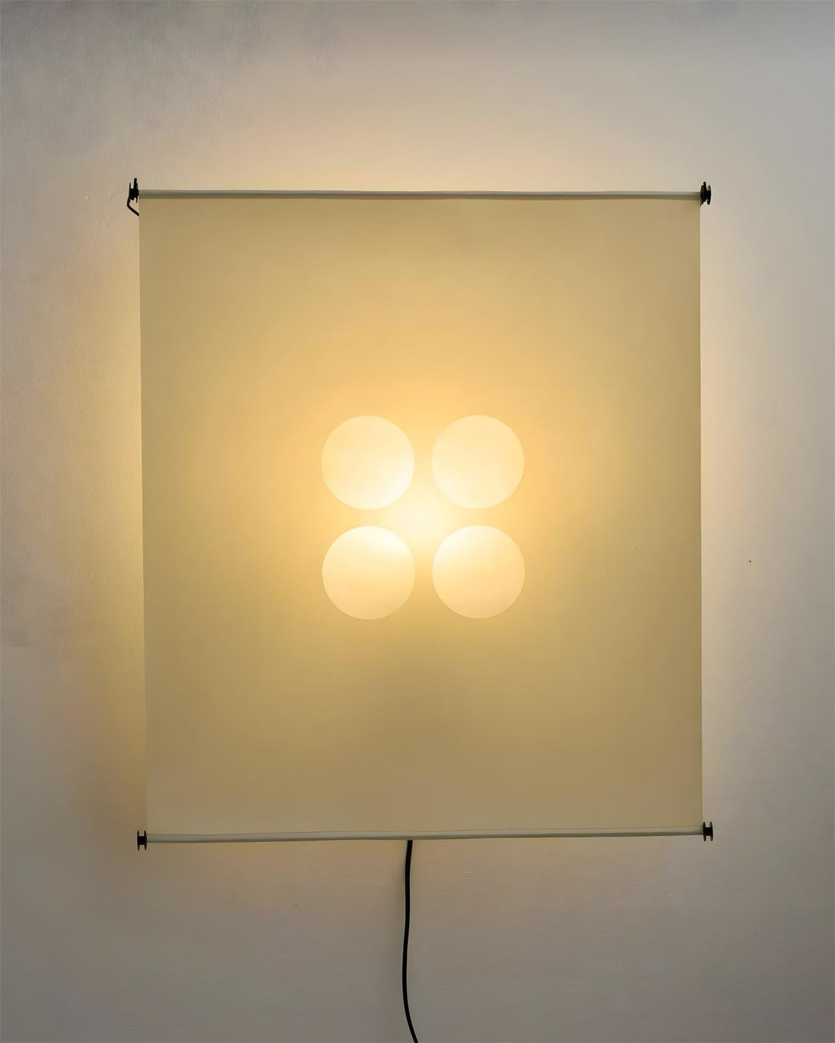 Silque Curated Washi Paper Wall Sconce – unlit natural material contrast