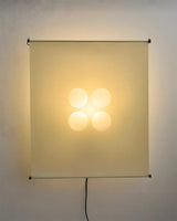 Silque Curated Washi Paper Wall Sconce – unlit natural material contrast