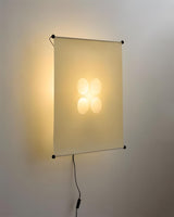 Silque Curated Washi Paper Wall Sconce – spatial dining room perspective
