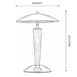 Silvoryn Curated Iron & Glass Table Lamp – macro detail view