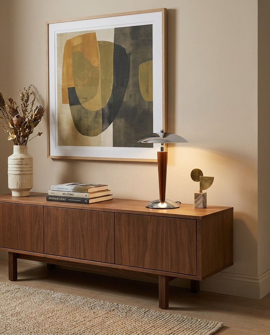Silvoryn Curated Iron & Glass Table Lamp