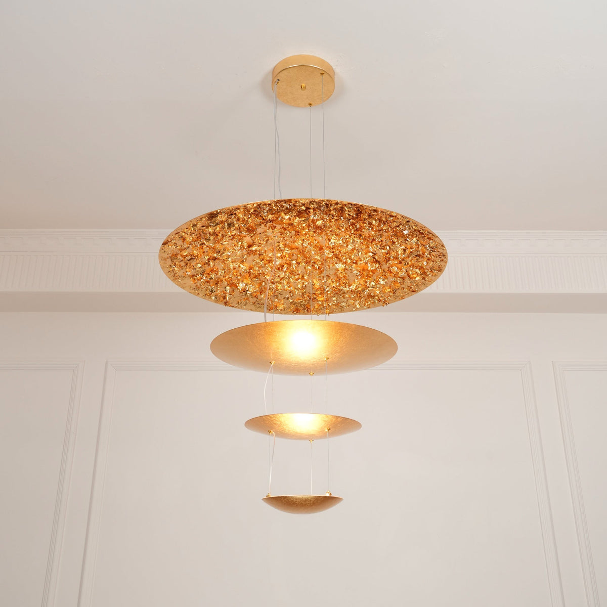 Modern Machine Chandelier – Ambient Illumination in Luxury Interior Setting View 3