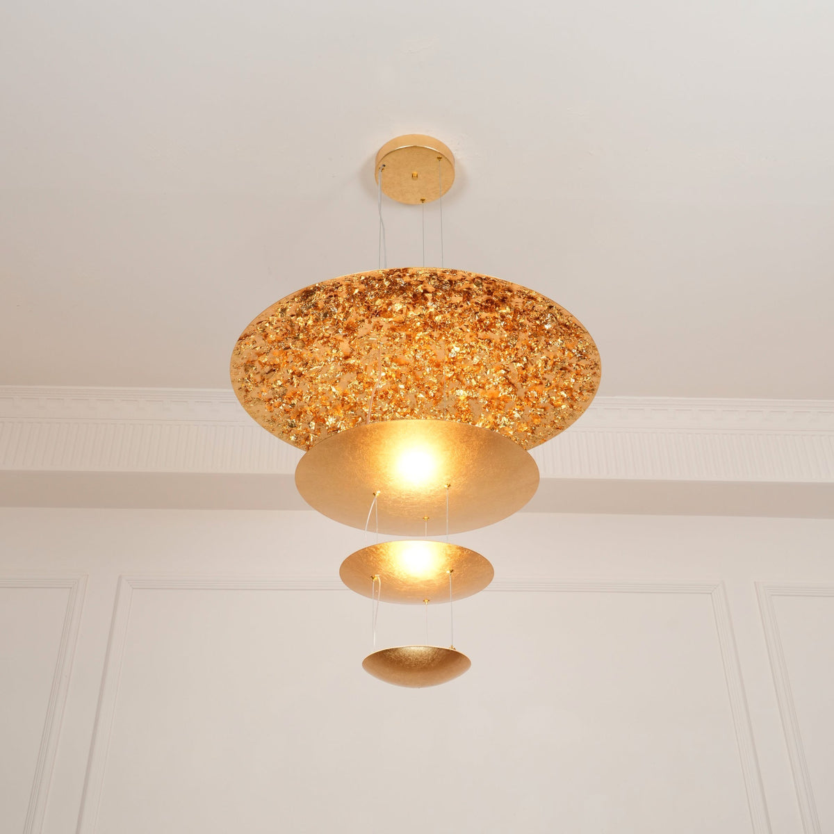 Modern Machine Chandelier – Ambient Illumination in Luxury Interior Setting View 6