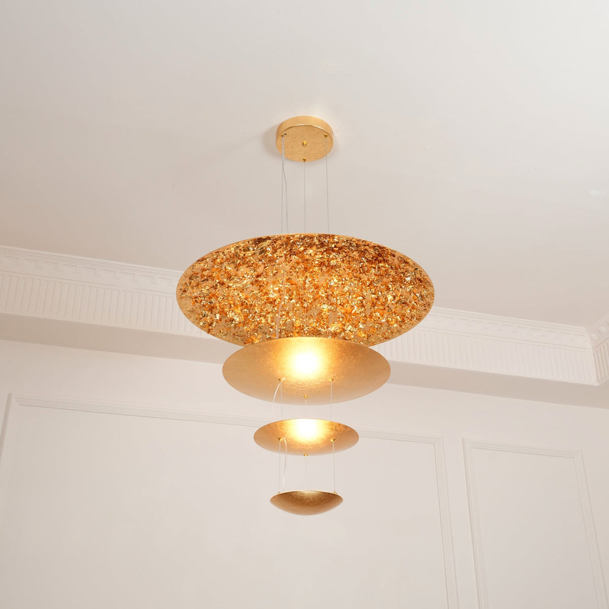 Modern Machine Chandelier – Ambient Illumination in Luxury Interior Setting View 7