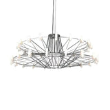 Sky Ballet Curated Optical Acrylic Chandelier – architectural ceiling profile #1