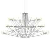 Sky Ballet Curated Optical Acrylic Chandelier – dimensional scale reference #1