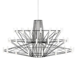 Sky Ballet Curated Optical Acrylic Chandelier – handcrafted surface texture #1