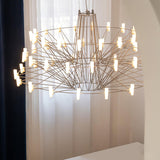 Sky Ballet Curated Optical Acrylic Chandelier – macro detail view