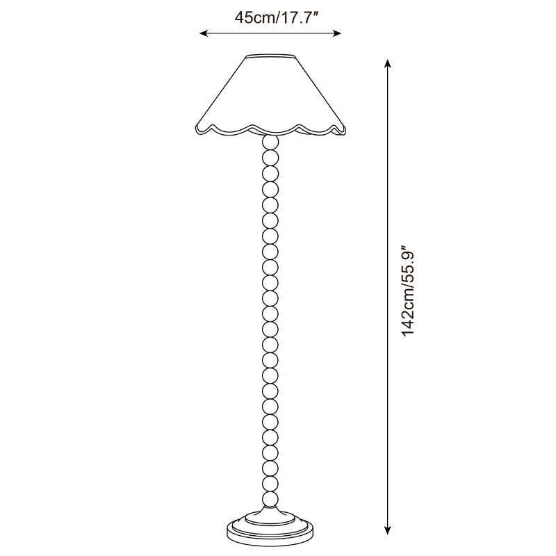 Skylisse Floor Curated Iron & Glass Floor Lamp