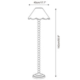 Skylisse Floor Curated Iron & Glass Floor Lamp – macro detail view