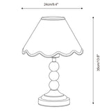 Skylisse Curated Iron & Glass Table Lamp – macro detail view