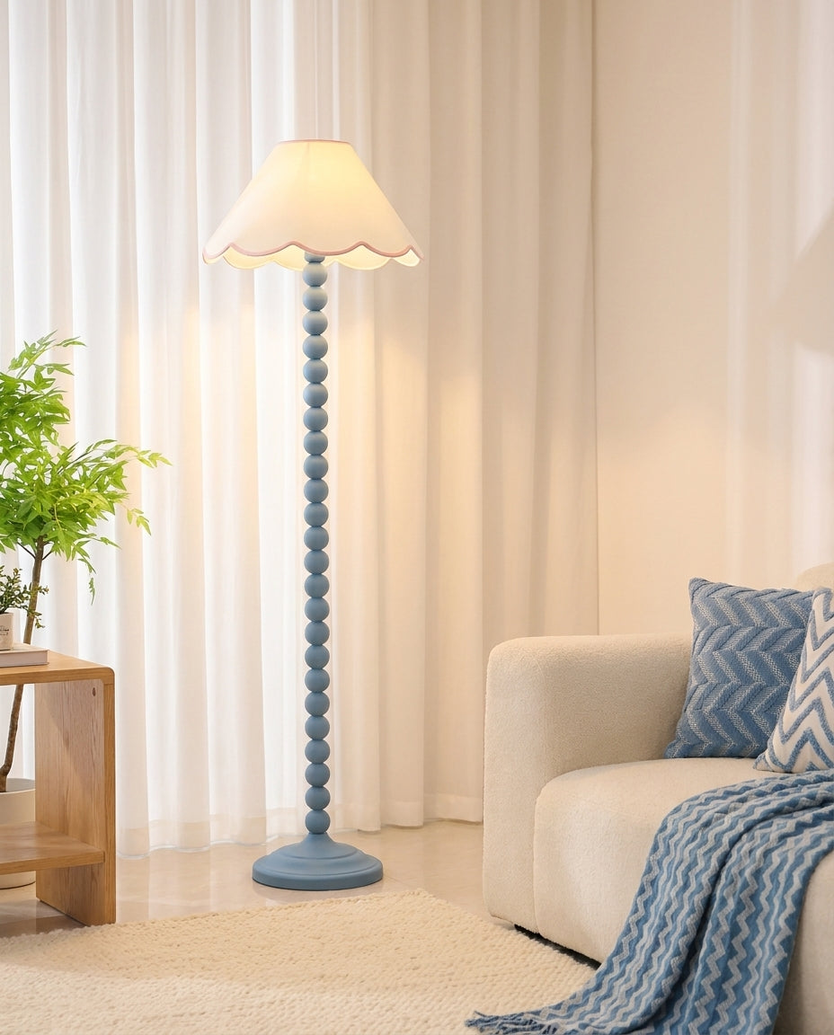 Skylisse Floor Curated Iron & Glass Floor Lamp – dimensional scale reference