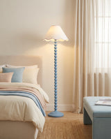 Skylisse Floor Curated Iron & Glass Floor Lamp – spatial dining room perspective