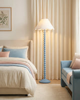 Skylisse Floor Curated Iron & Glass Floor Lamp – architectural ceiling profile