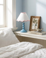 Skylisse Curated Iron & Glass Table Lamp – unlit natural material contrast