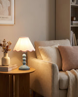 Skylisse Curated Iron & Glass Table Lamp – dimensional scale reference
