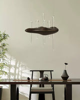 Skyward Thorn Curated Mouth-Blown Frosted Glass – unlit natural material contrast