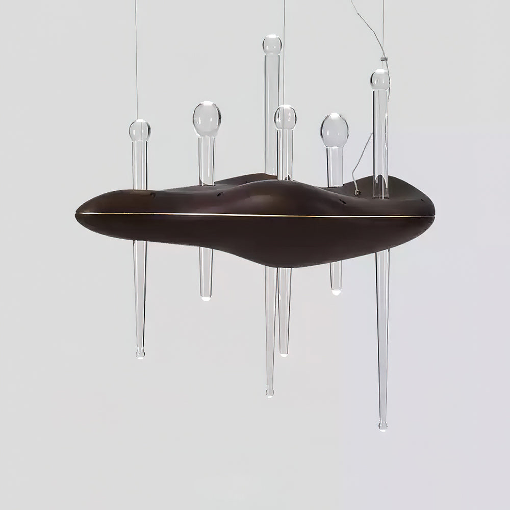 Skyward Thorn Curated Mouth-Blown Frosted Glass – dimensional scale reference #1