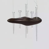 Skyward Thorn Curated Mouth-Blown Frosted Glass – dimensional scale reference #1
