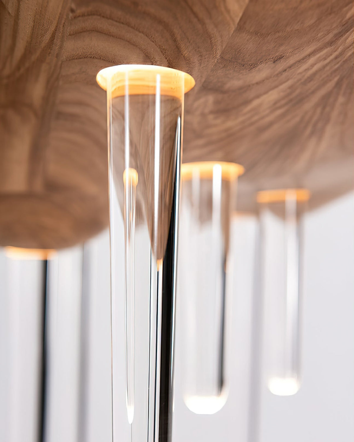 Skyward Thorn Curated Mouth-Blown Frosted Glass – full fixture elevation view