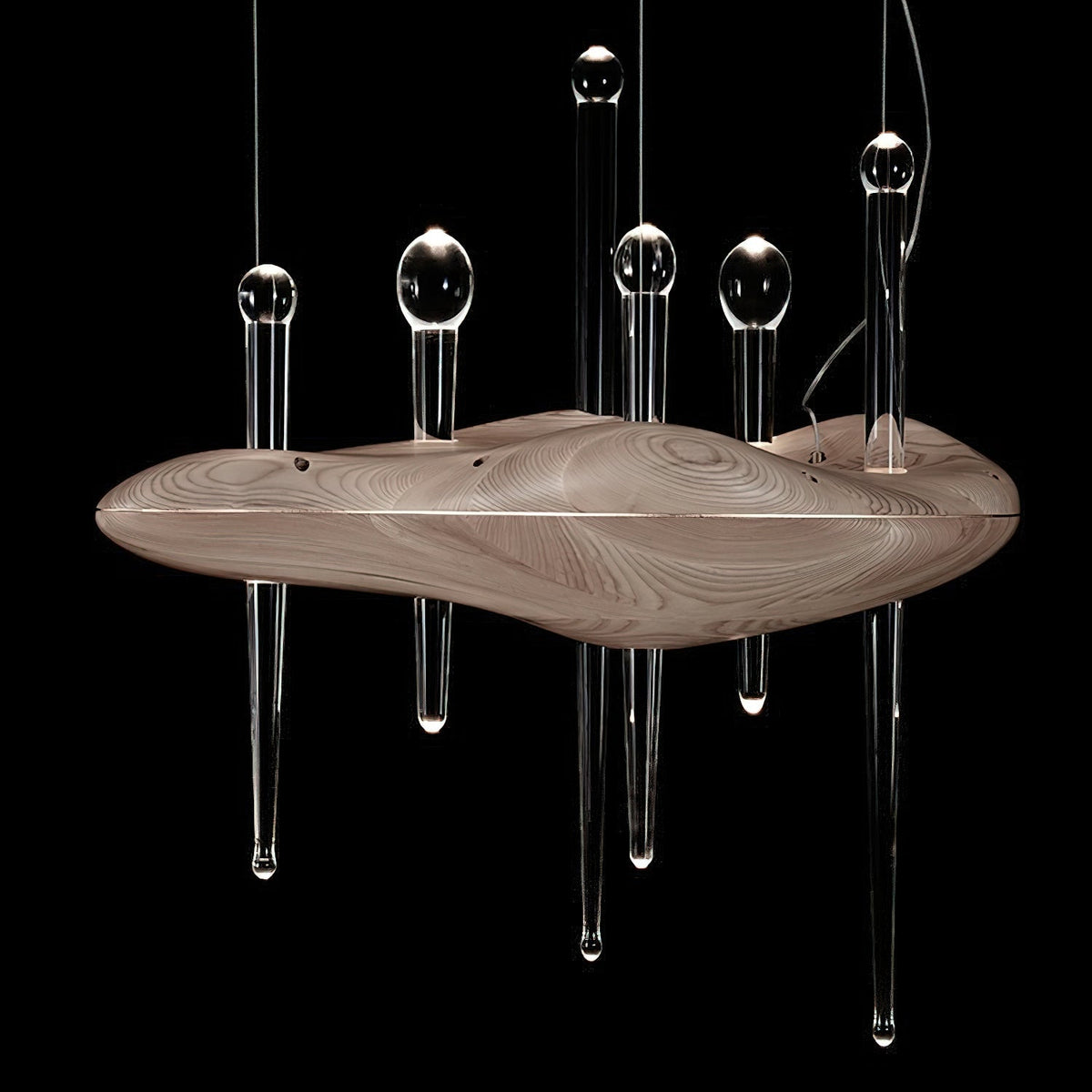 Skyward Thorn Curated Mouth-Blown Frosted Glass – side angled contour profile