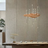 Skyward Thorn Curated Mouth-Blown Frosted Glass warm illuminated room view