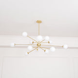 Solaire Arm Curated Mouth-Blown Frosted Glass Ch – architectural ceiling profile