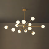 Solaire Arm Curated Mouth-Blown Frosted Glass Ch – architectural ceiling profile #1