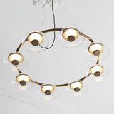 Solara Curated Mouth-Blown Frosted Glass Chandel – structural canopy joint detail