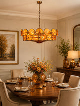 Solaris Disc Murano Curated Amber Art Glass Chan – architectural ceiling profile