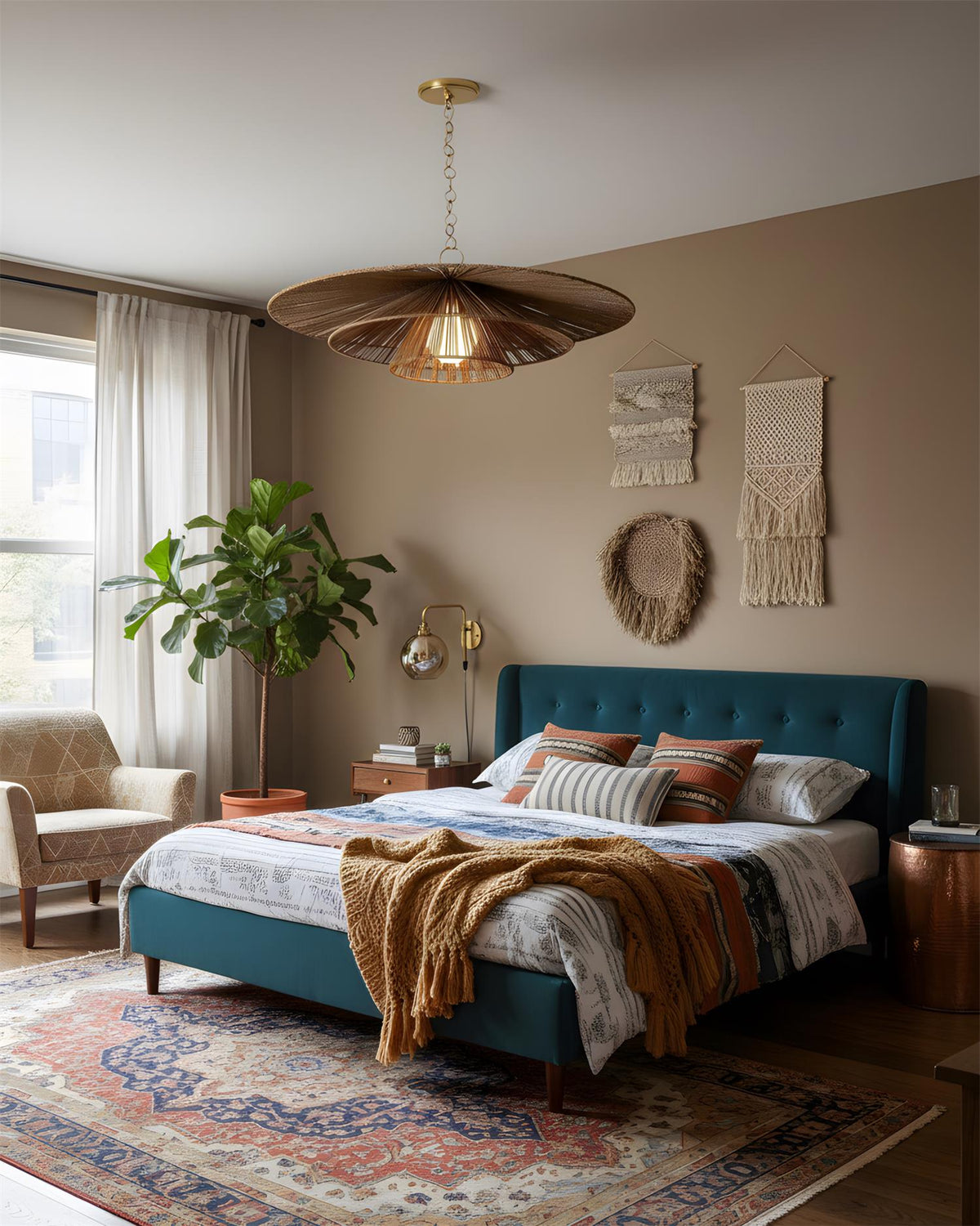 Solayne Curated Iron & Glass Chandelier – dimensional scale reference