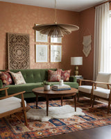 Solayne Curated Iron & Glass Chandelier – full fixture elevation view