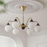 Solid Wood Magic Bean Curated Mouth-Blown Froste – structural canopy joint detail