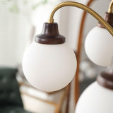 Solid Wood Magic Bean Curated Mouth-Blown Froste – unlit natural material contrast
