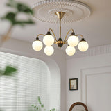 Solid Wood Magic Bean Curated Mouth-Blown Froste warm illuminated room view