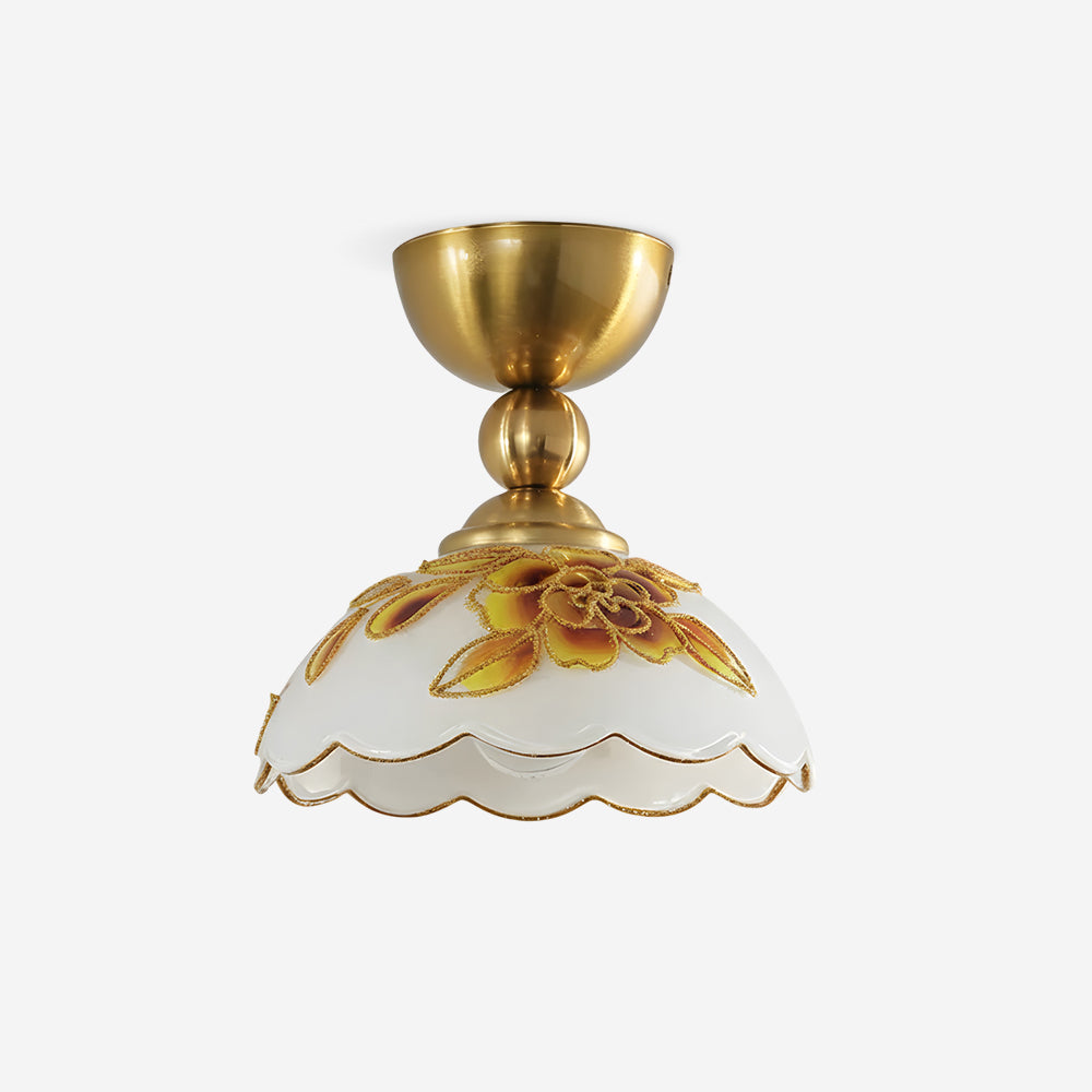 Soliloquy Curated Mouth-Blown Frosted Glass Flus – Mouth-Blown Frosted Glass Flush Mount Ceiling Light