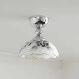 Soliloquy Curated Mouth-Blown Frosted Glass Flus – W 20cm x H 20cm  W 7.8 x H 7.8 finish configuration #1